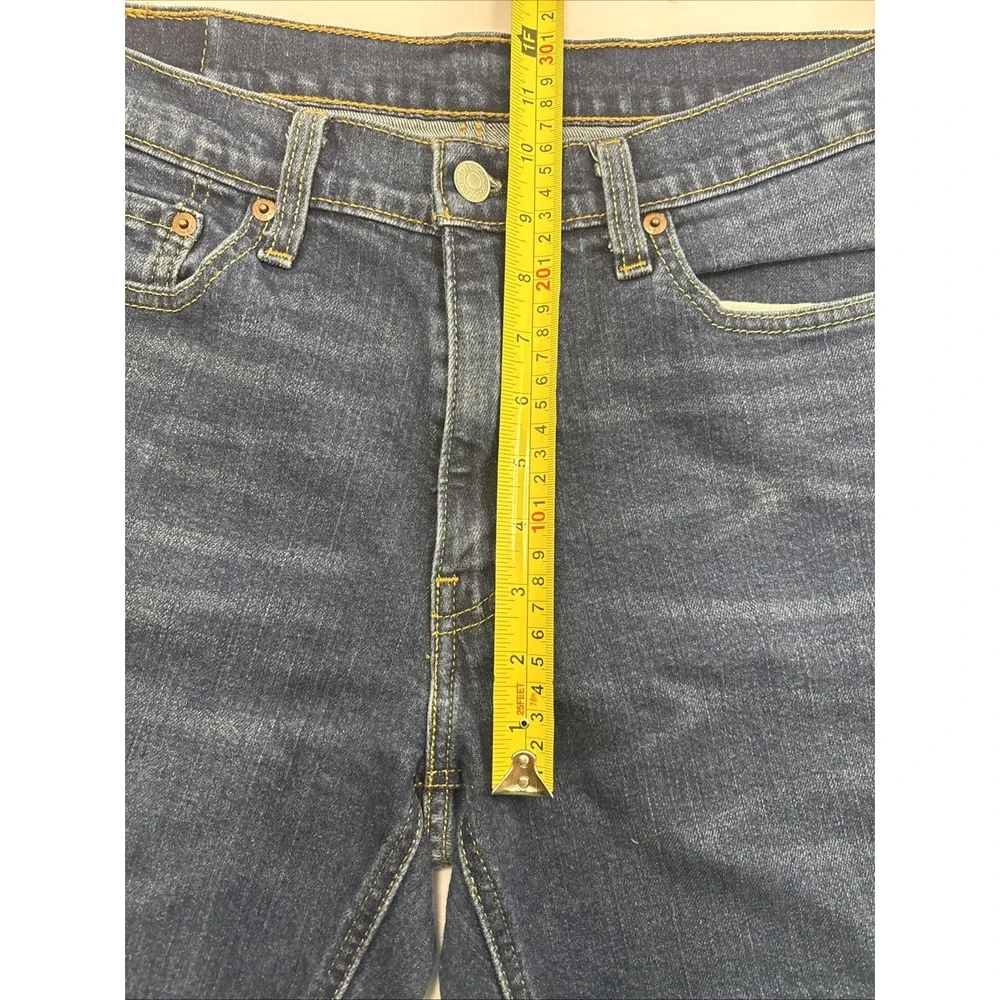 Levis 541 Jeans Mens 32x34 Blue Dark‎ Wash Cotton Stretch Slim Fit Denim